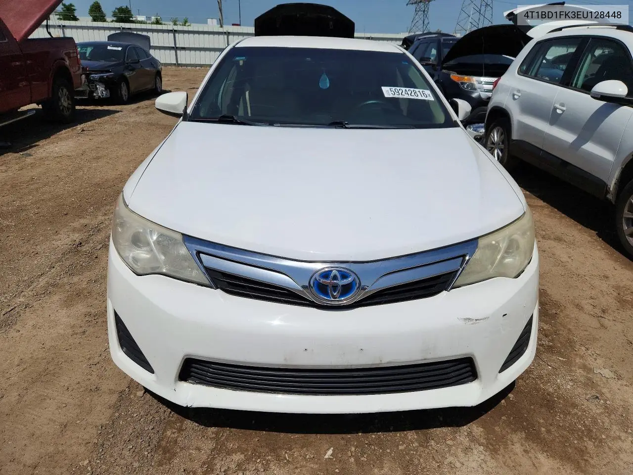 2014 Toyota Camry Hybrid Le VIN: 4T1BD1FK3EU128448 Lot: 59242816