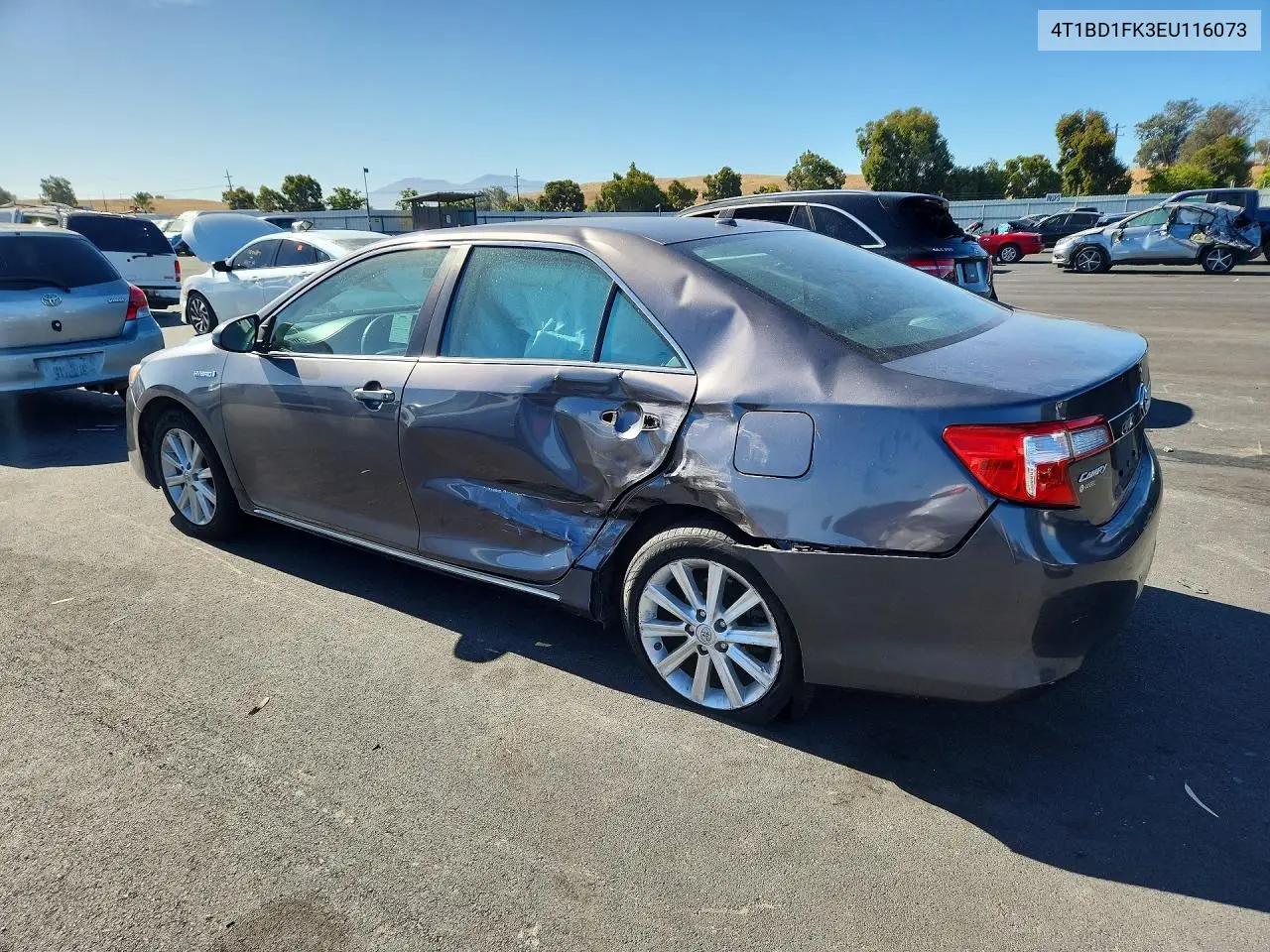 2014 Toyota Camry Hybrid Xle VIN: 4T1BD1FK3EU116073 Lot: 60552536