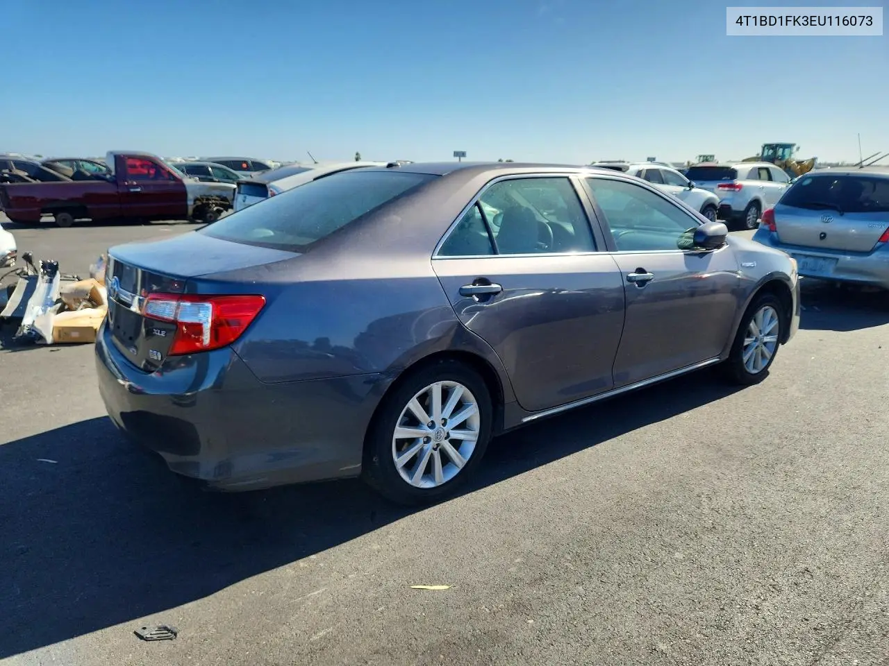 2014 Toyota Camry Hybrid Xle VIN: 4T1BD1FK3EU116073 Lot: 60552536