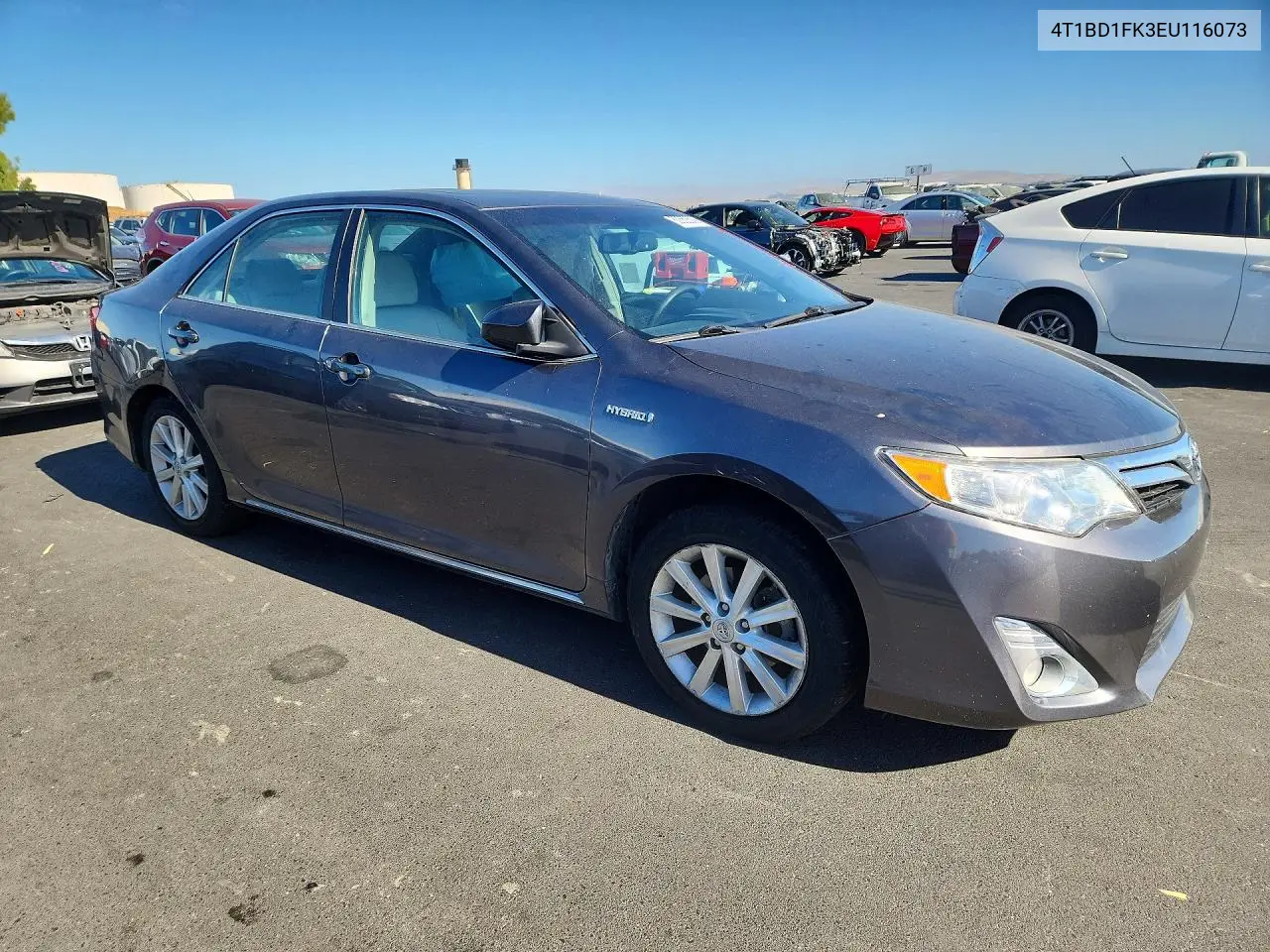 2014 Toyota Camry Hybrid Xle VIN: 4T1BD1FK3EU116073 Lot: 60552536