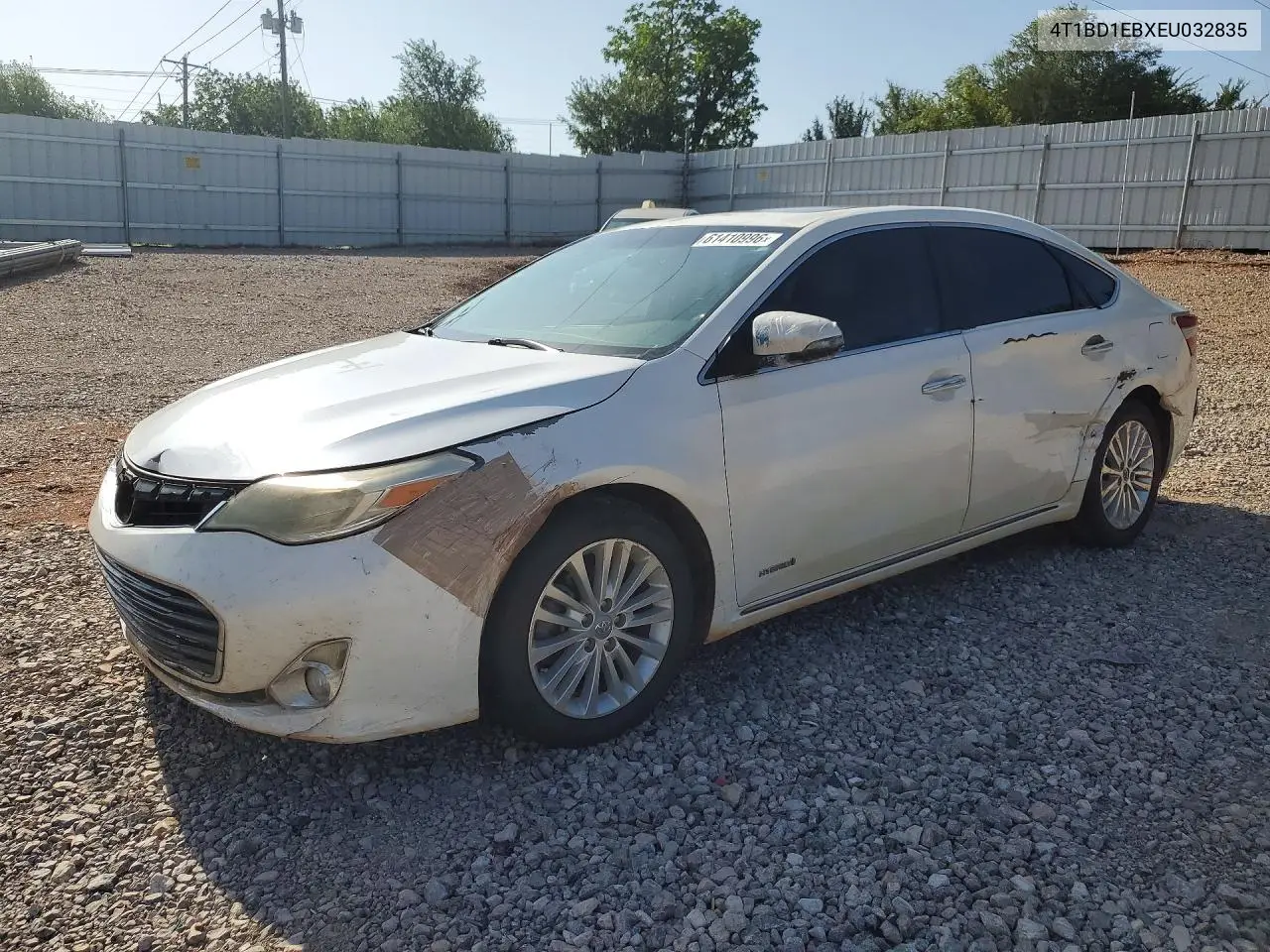 2014 Toyota Avalon Hybrid Limited VIN: 4T1BD1EBXEU032835 Lot: 61410996