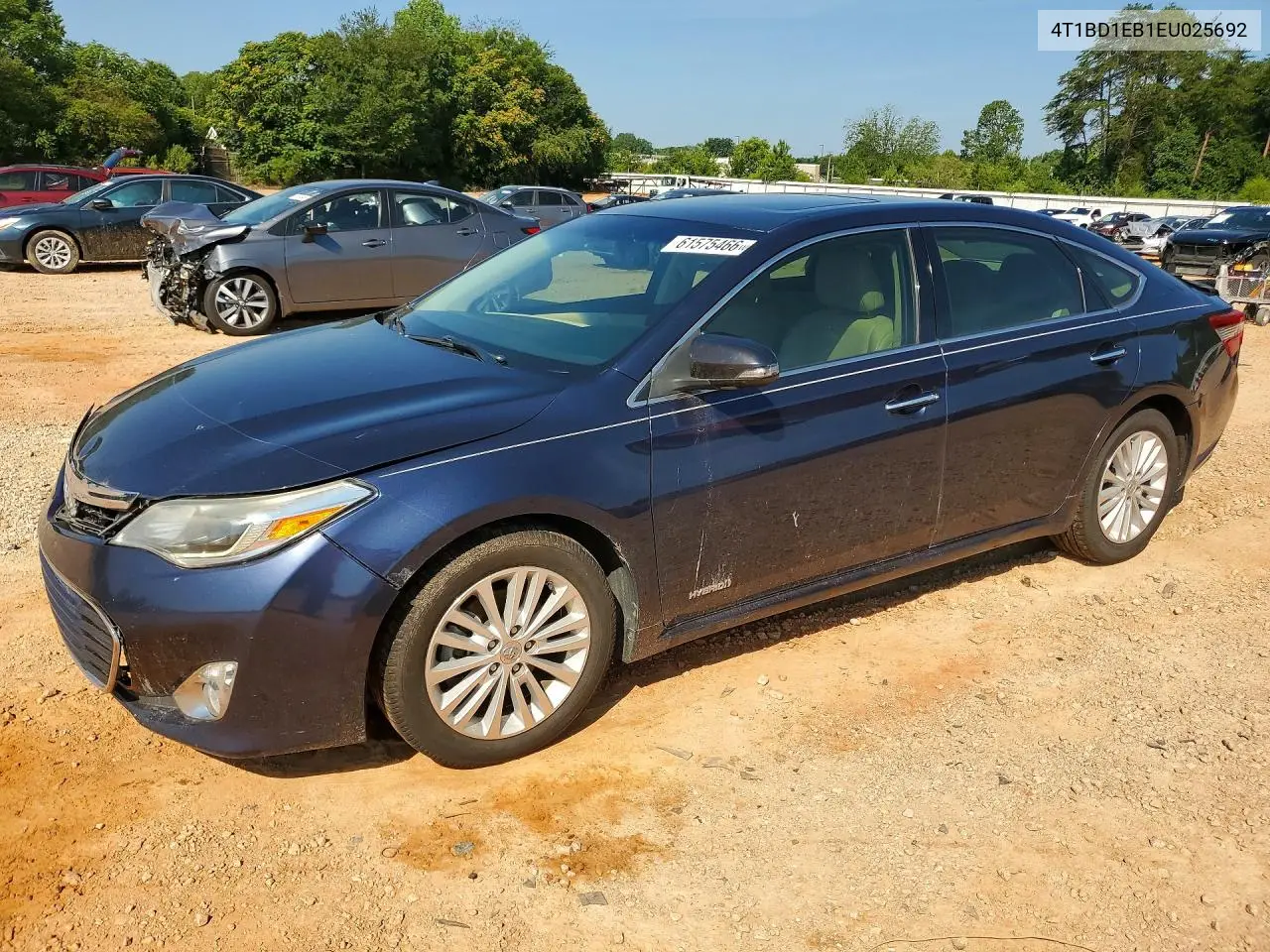 2014 Toyota Avalon Hybrid Limited VIN: 4T1BD1EB1EU025692 Lot: 61575466