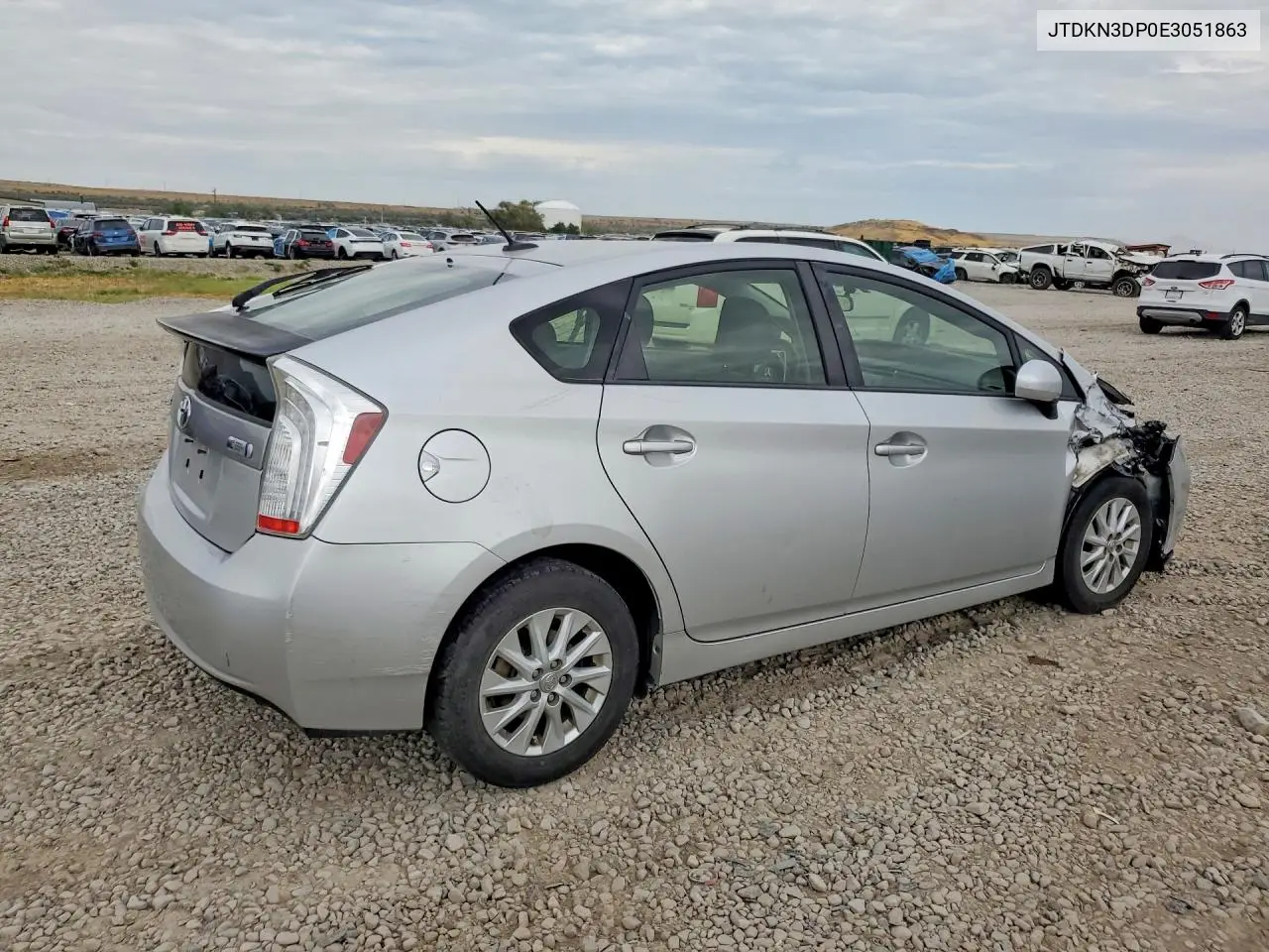 2014 Toyota Prius Plug-In Hybrid Base VIN: JTDKN3DP0E3051863 Lot: 62015816
