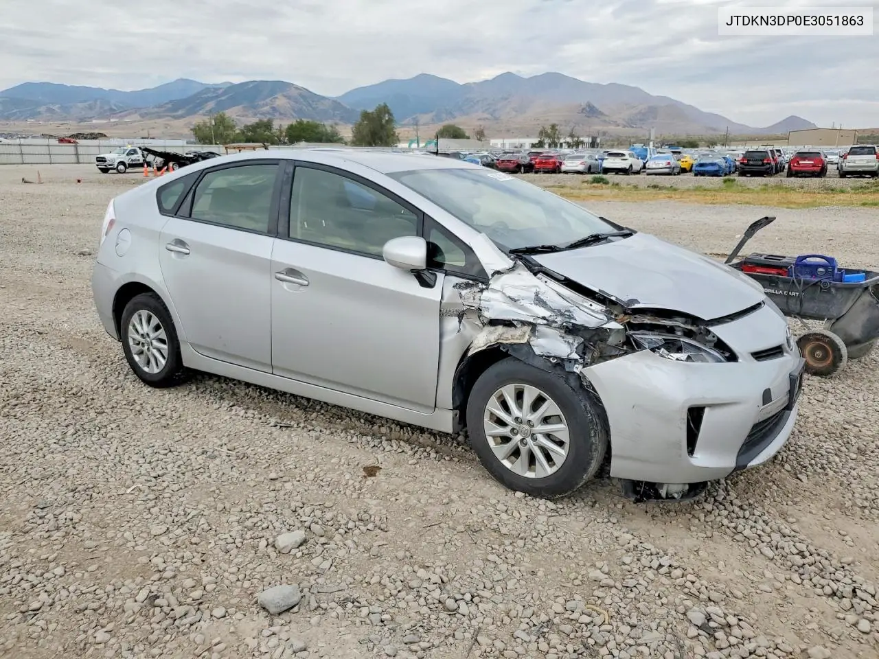 2014 Toyota Prius Plug-In Hybrid Base VIN: JTDKN3DP0E3051863 Lot: 62015816