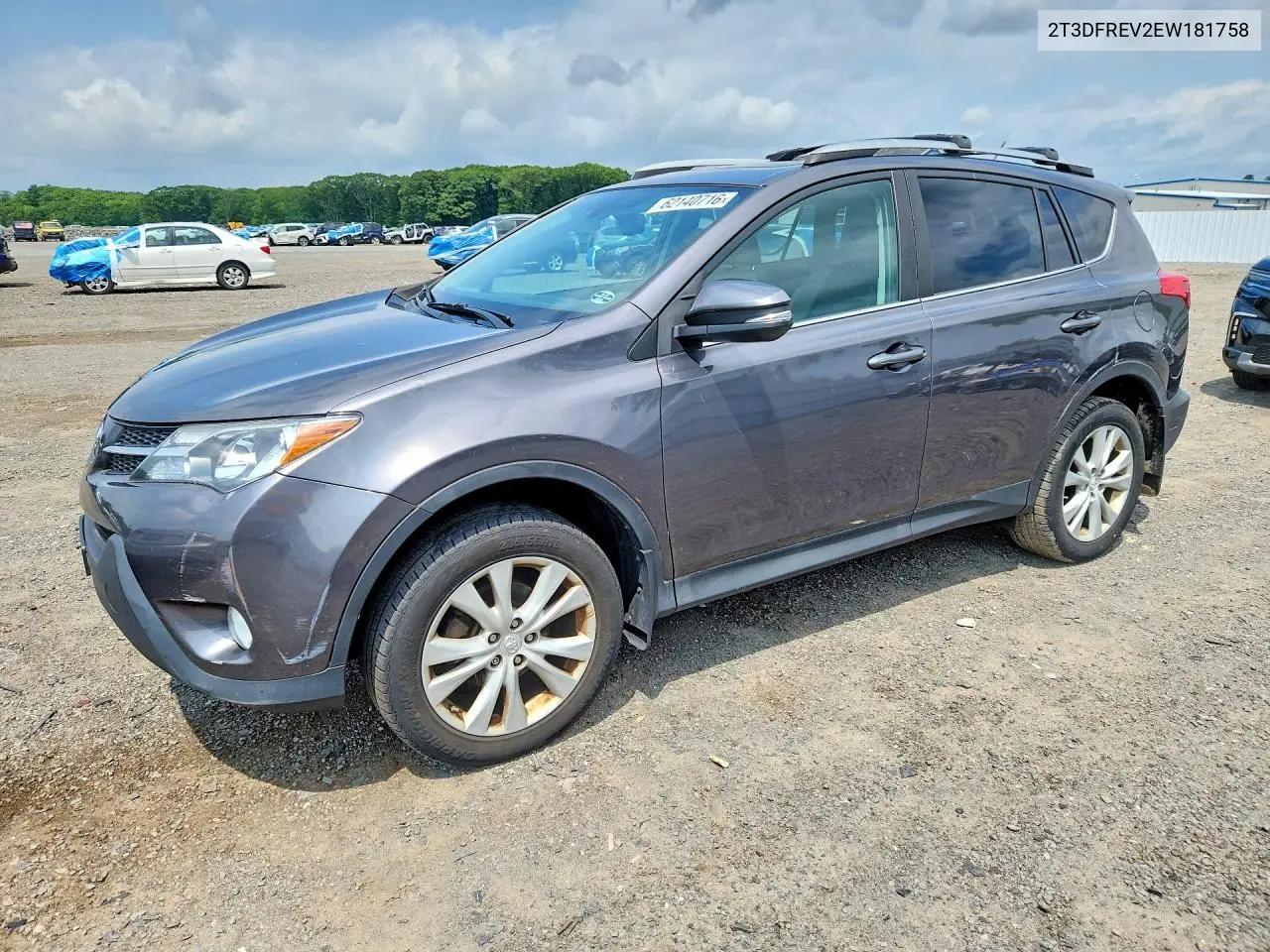 2014 Toyota Rav4 Limited VIN: 2T3DFREV2EW181758 Lot: 62140716