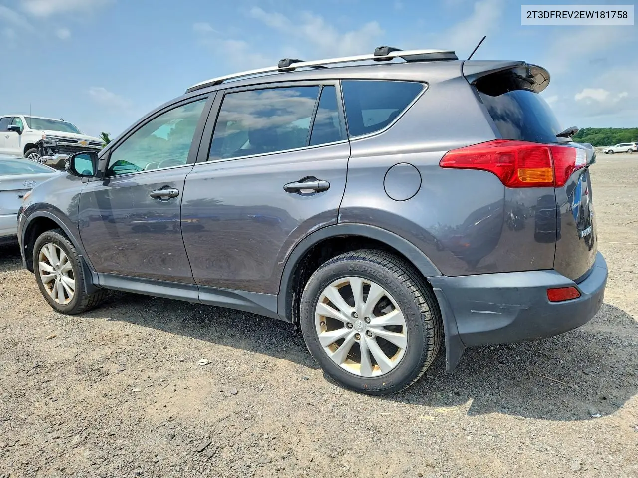 2014 Toyota Rav4 Limited VIN: 2T3DFREV2EW181758 Lot: 62140716