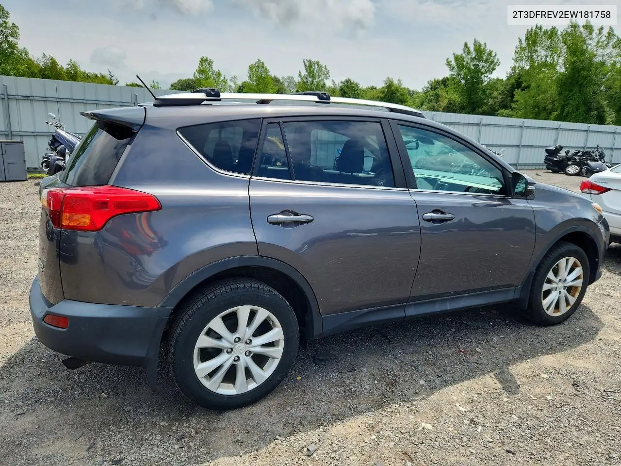 2014 Toyota Rav4 Limited VIN: 2T3DFREV2EW181758 Lot: 62140716