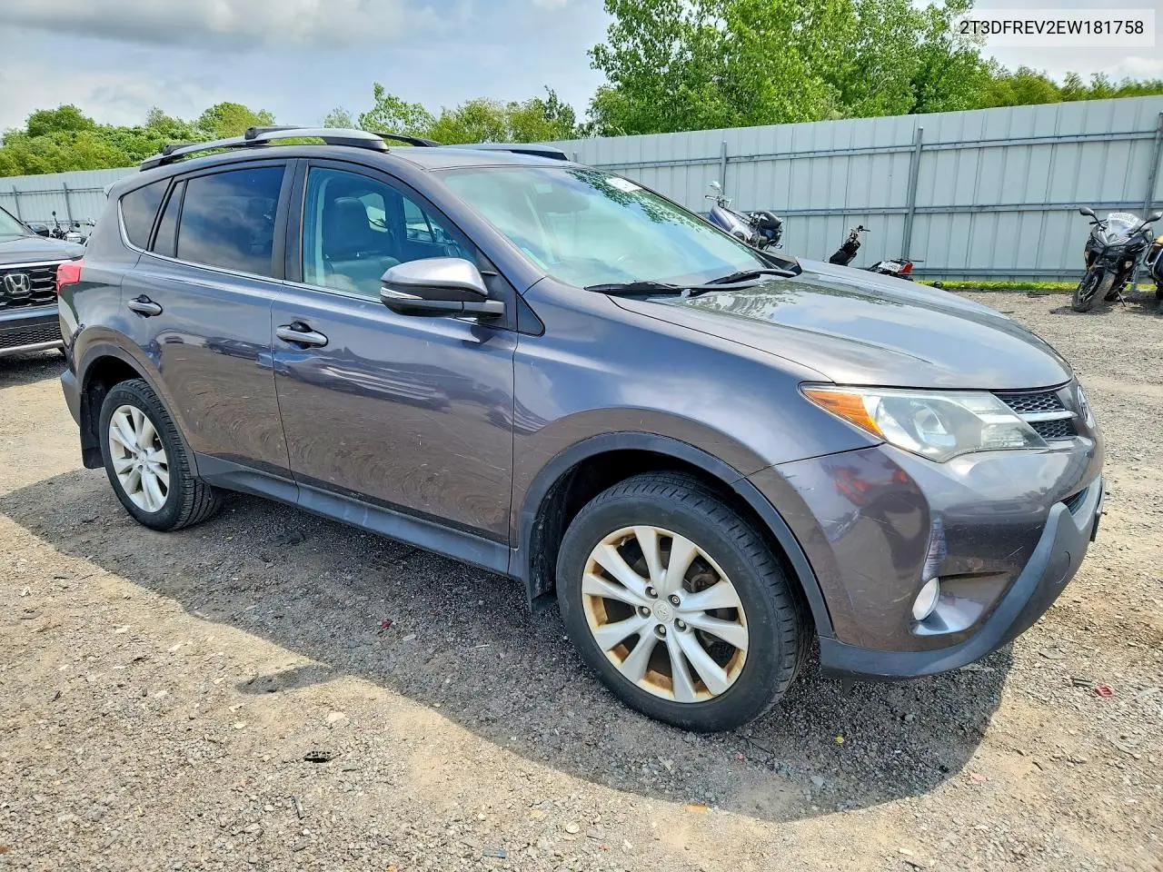 2014 Toyota Rav4 Limited VIN: 2T3DFREV2EW181758 Lot: 62140716