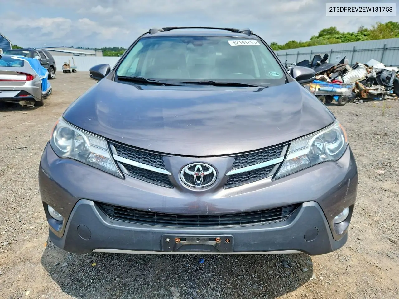 2014 Toyota Rav4 Limited VIN: 2T3DFREV2EW181758 Lot: 62140716