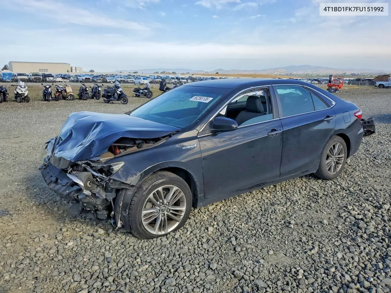 2015 Toyota Camry Hybrid Se VIN: 4T1BD1FK7FU151992 Lot: 56286106