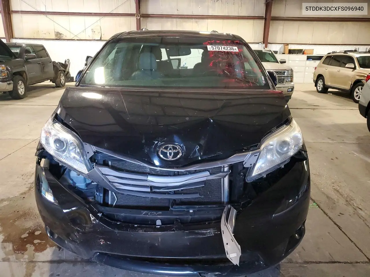 2015 Toyota Sienna Xle Premium 7-Passenger VIN: 5TDDK3DCXFS096940 Lot: 57074236