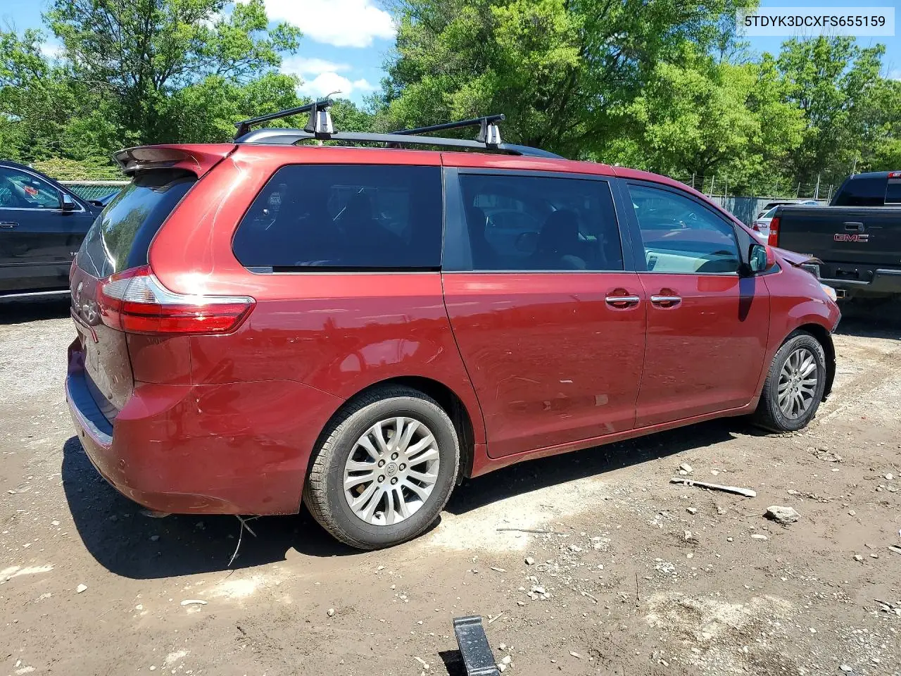 2015 Toyota Sienna Xle 8-Passenger VIN: 5TDYK3DCXFS655159 Lot: 57550756