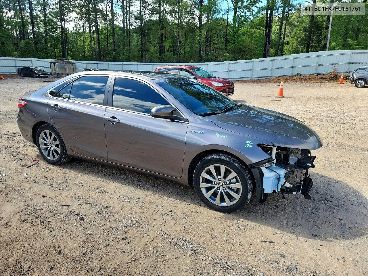 2015 Toyota Camry Hybrid Xle VIN: 4T1BD1FK7FU151751 Lot: 58186366