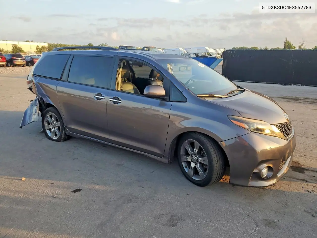 2015 Toyota Sienna Sport VIN: 5TDXK3DC4FS552783 Lot: 58697816