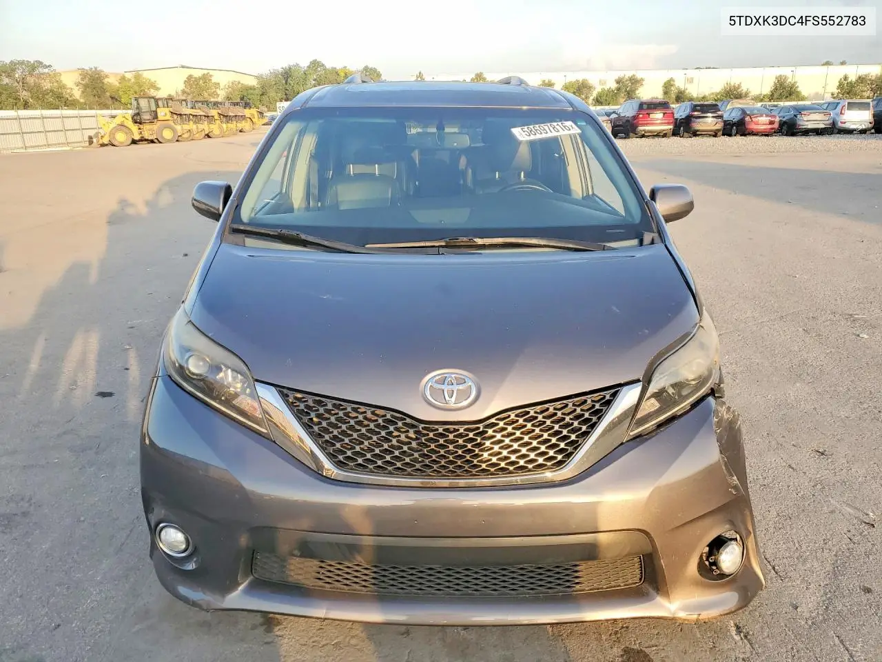 2015 Toyota Sienna Sport VIN: 5TDXK3DC4FS552783 Lot: 58697816