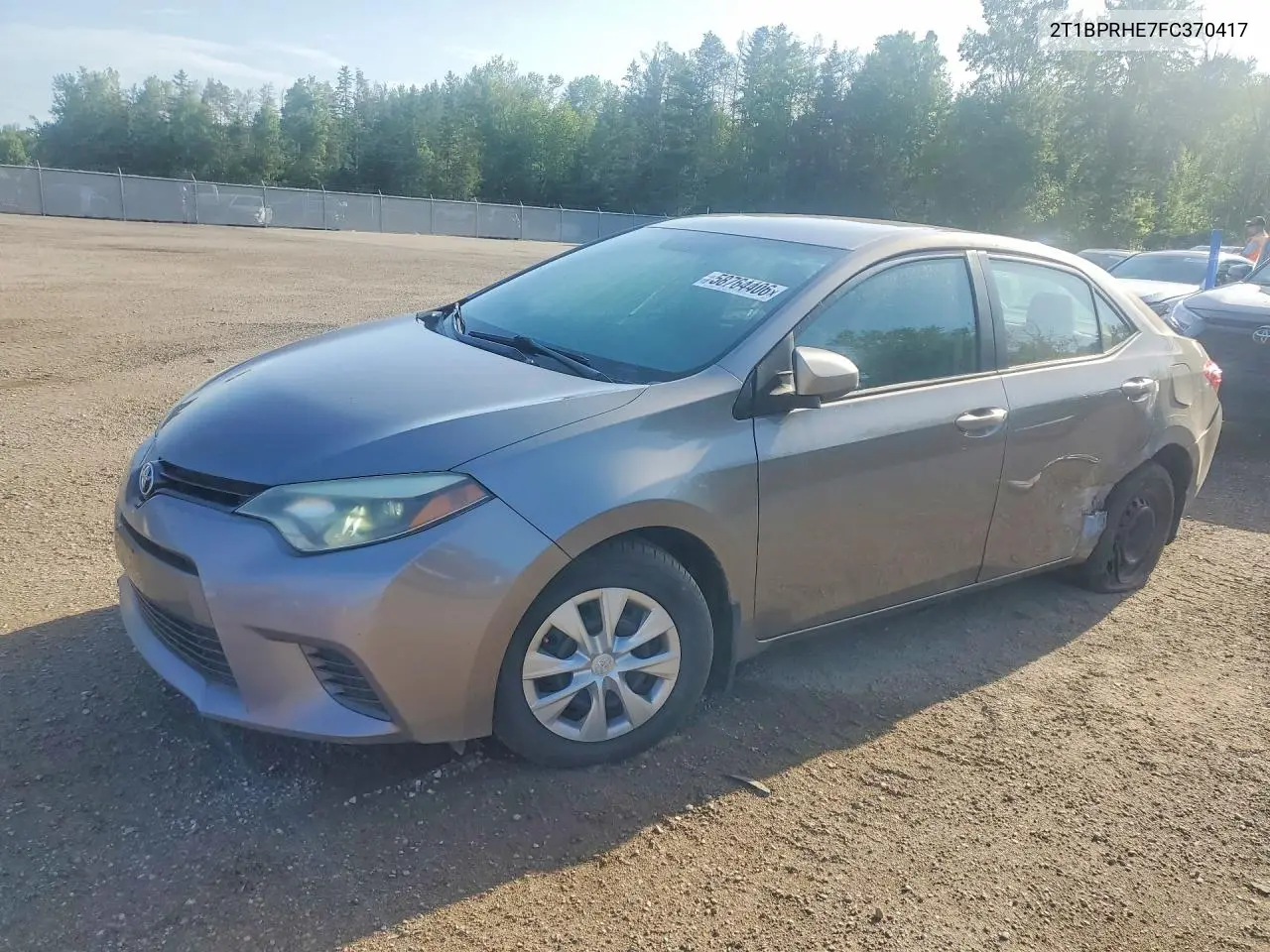 2015 Toyota Corolla Le Eco VIN: 2T1BPRHE7FC370417 Lot: 58764406
