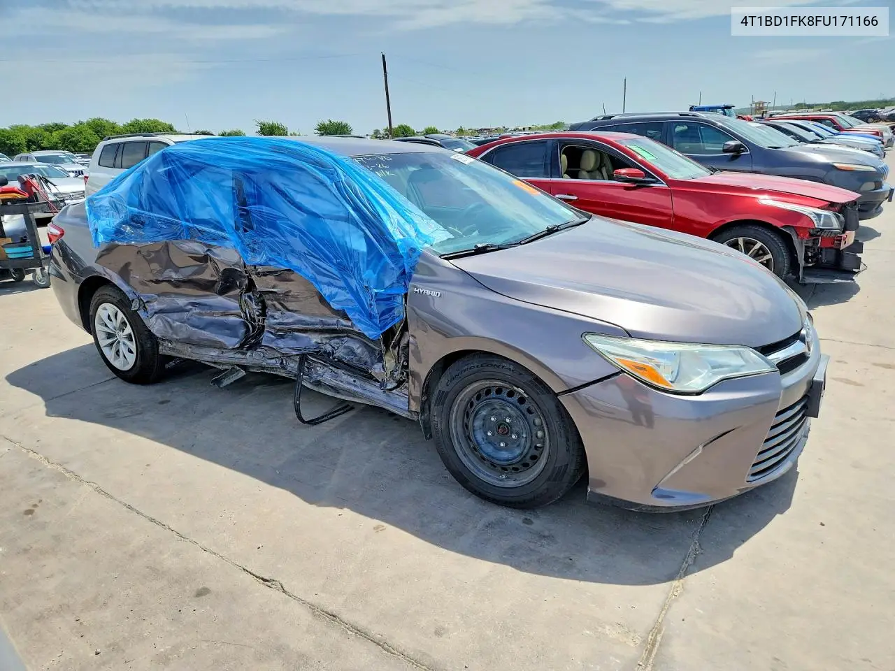 2015 Toyota Camry Hybrid Le VIN: 4T1BD1FK8FU171166 Lot: 58879426