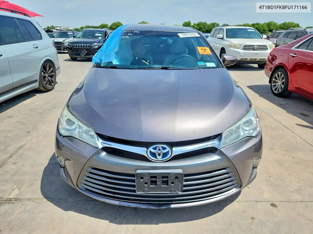 2015 Toyota Camry Hybrid Le VIN: 4T1BD1FK8FU171166 Lot: 58879426