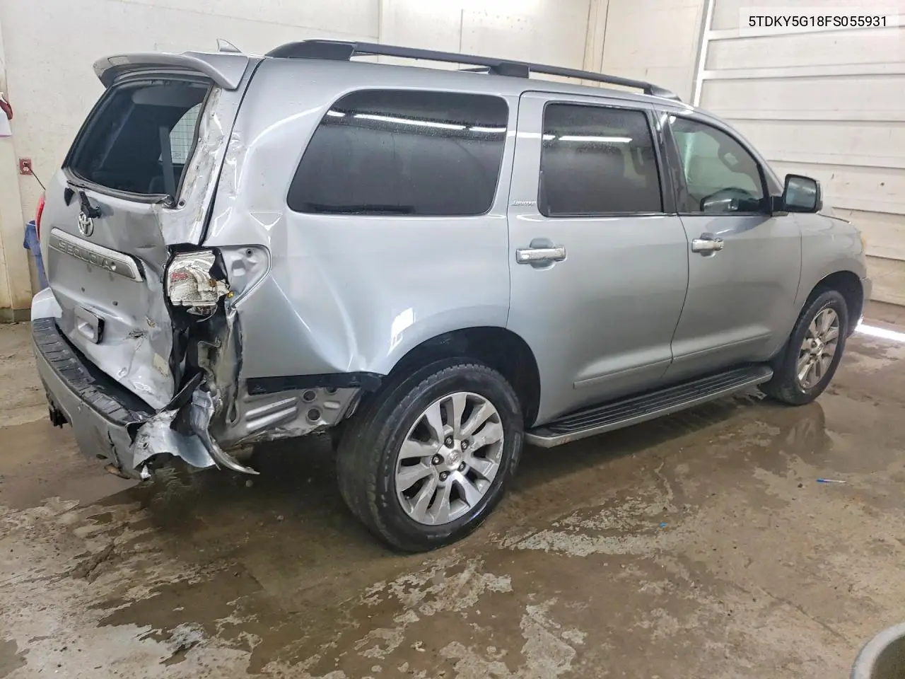 2015 Toyota Sequoia Limited VIN: 5TDKY5G18FS055931 Lot: 59282106