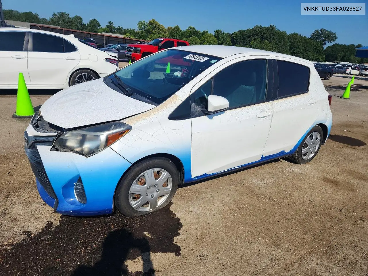 2015 Toyota Yaris 5-Door L VIN: VNKKTUD33FA023827 Lot: 59845326