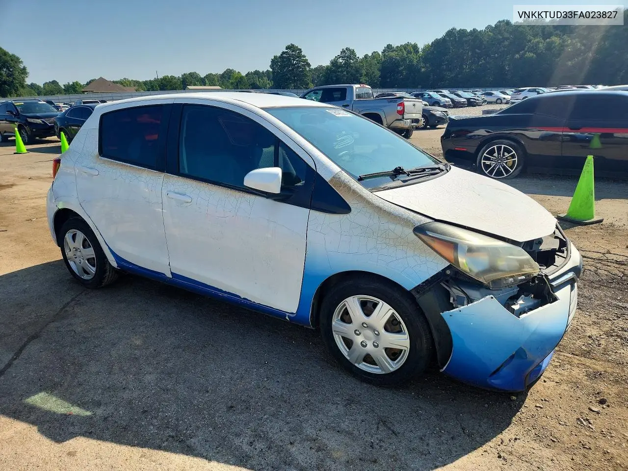 2015 Toyota Yaris 5-Door L VIN: VNKKTUD33FA023827 Lot: 59845326