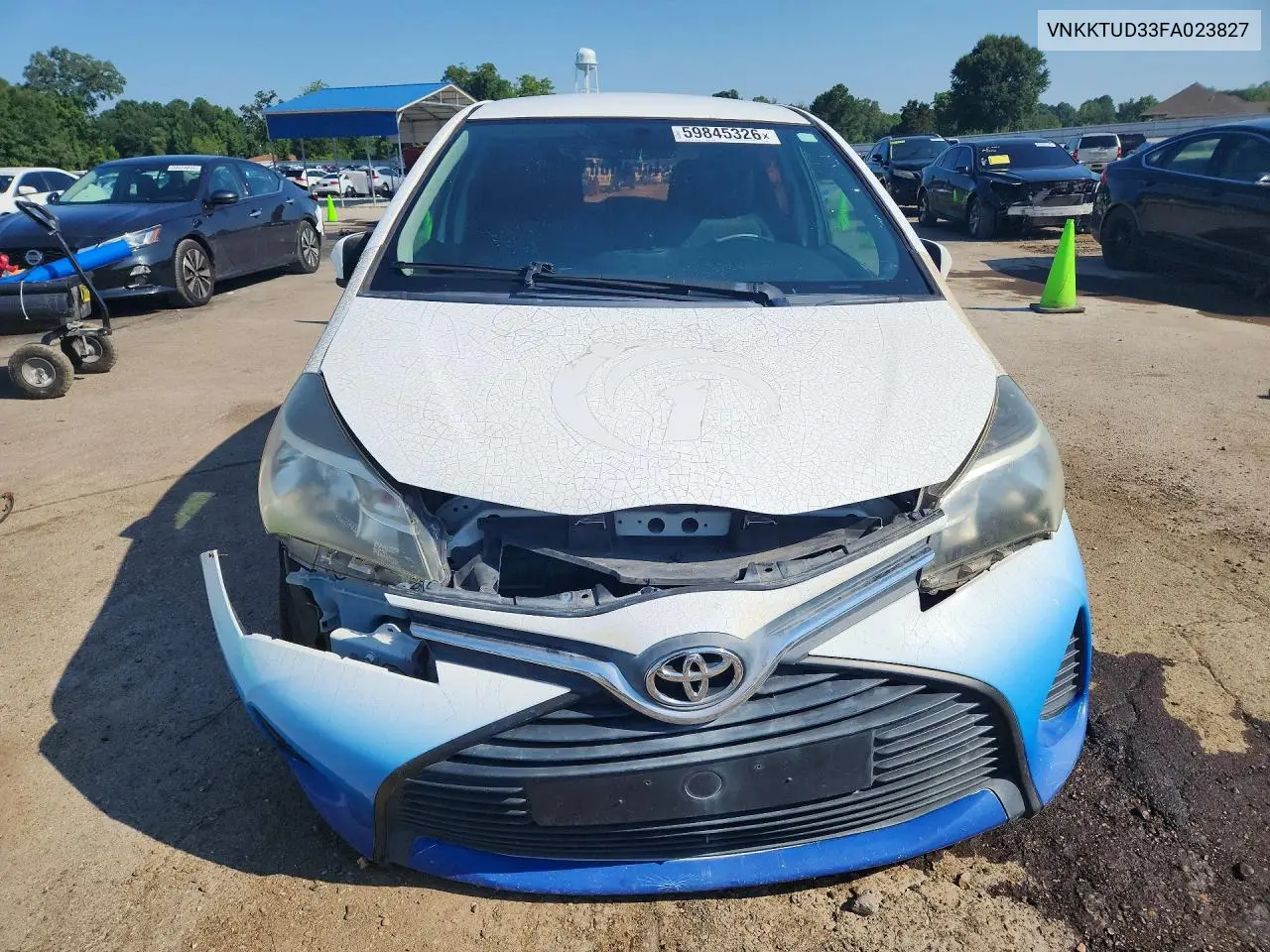 2015 Toyota Yaris 5-Door L VIN: VNKKTUD33FA023827 Lot: 59845326