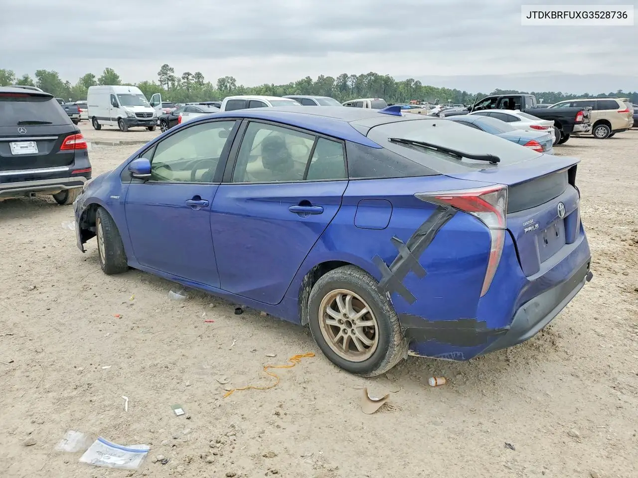 2016 Toyota Prius Two VIN: JTDKBRFUXG3528736 Lot: 52343536