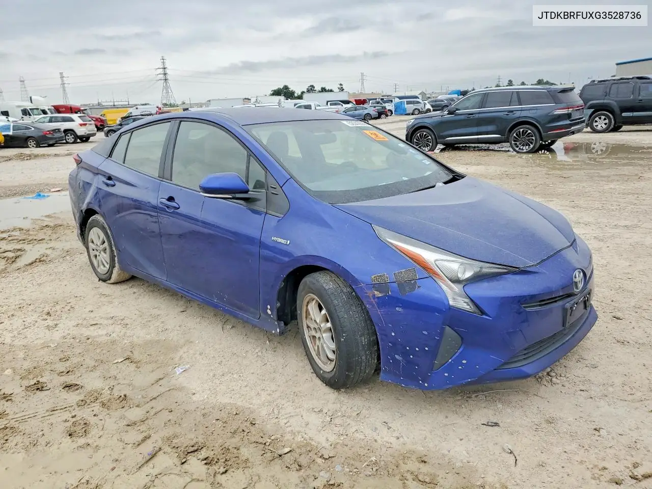 2016 Toyota Prius Two VIN: JTDKBRFUXG3528736 Lot: 52343536
