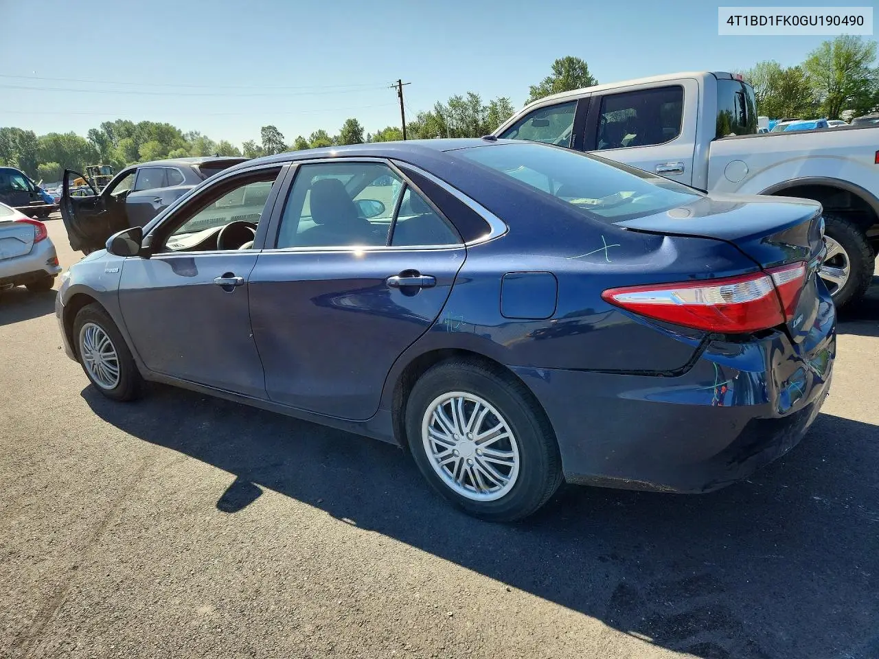 2016 Toyota Camry Hybrid Le VIN: 4T1BD1FK0GU190490 Lot: 54812916