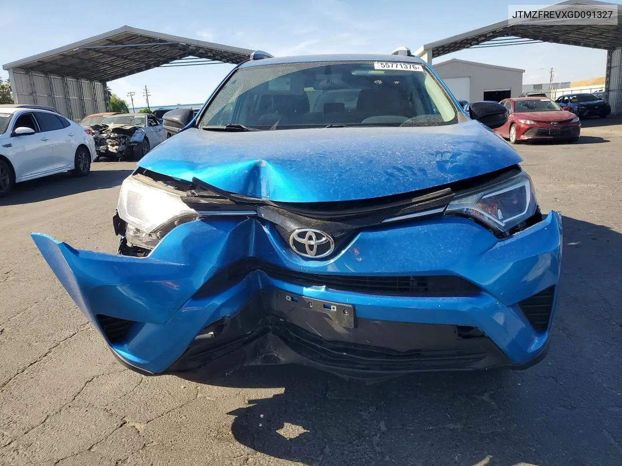 2016 Toyota Rav4 Le VIN: JTMZFREVXGD091327 Lot: 55771376