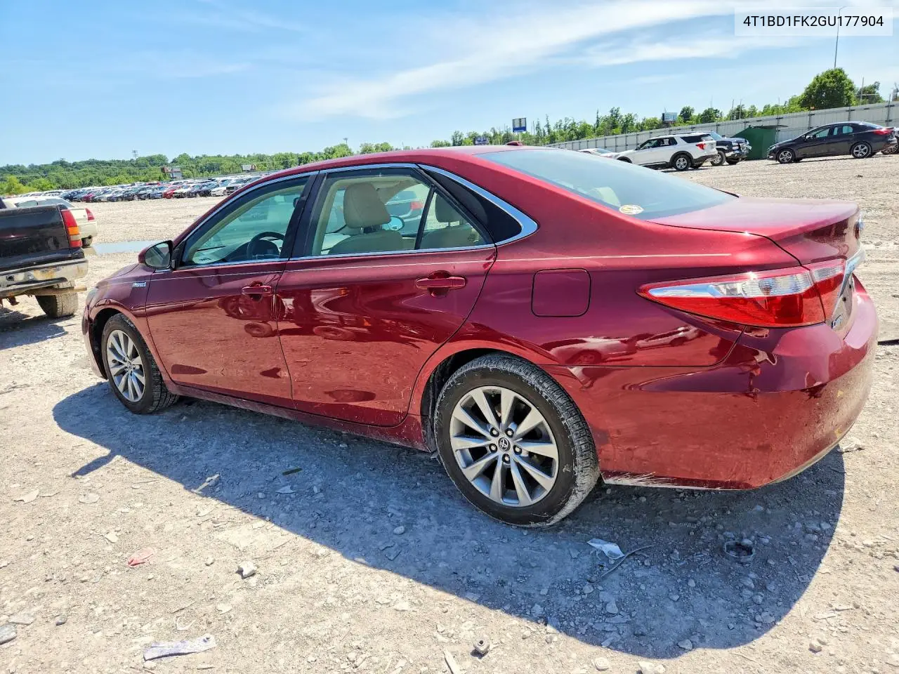 2016 Toyota Camry Hybrid Xle VIN: 4T1BD1FK2GU177904 Lot: 55819156