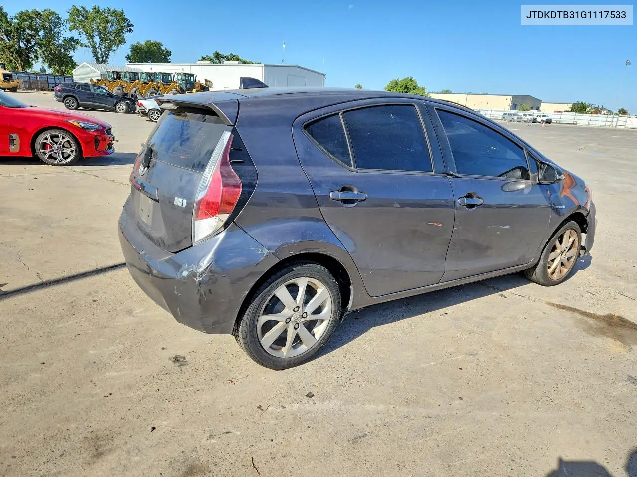 2016 Toyota Prius C Four VIN: JTDKDTB31G1117533 Lot: 56449286