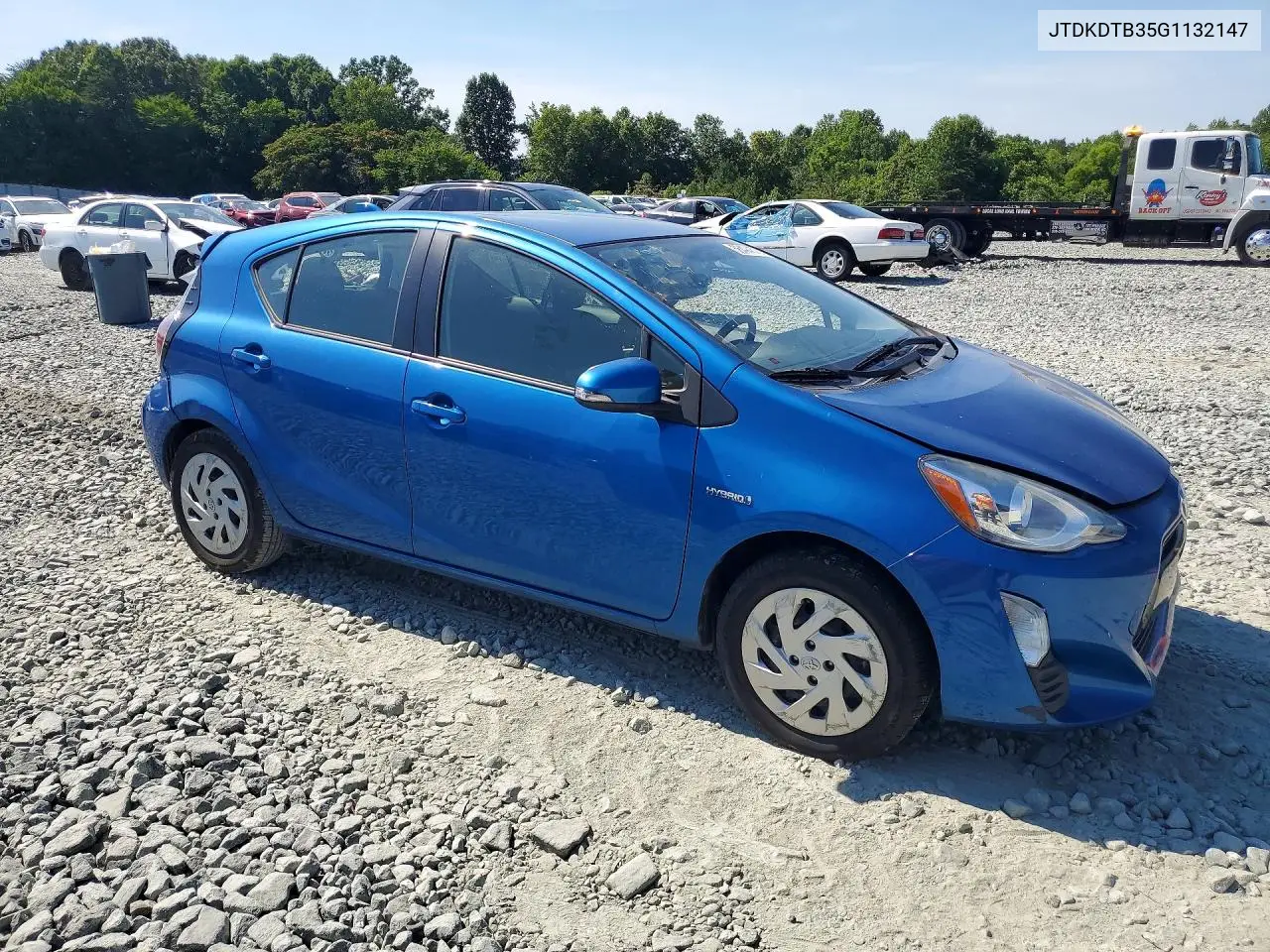 2016 Toyota Prius C Two VIN: JTDKDTB35G1132147 Lot: 56494576