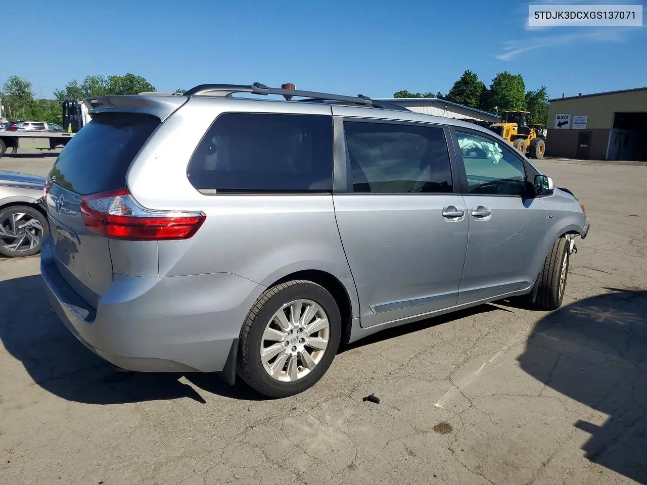 2016 Toyota Sienna Le VIN: 5TDJK3DCXGS137071 Lot: 56827866