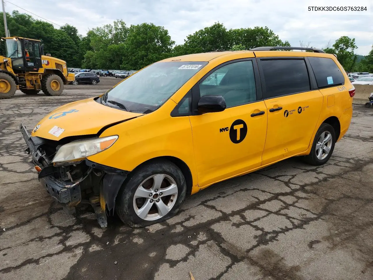 2016 Toyota Sienna Le VIN: 5TDKK3DC6GS763284 Lot: 57137416