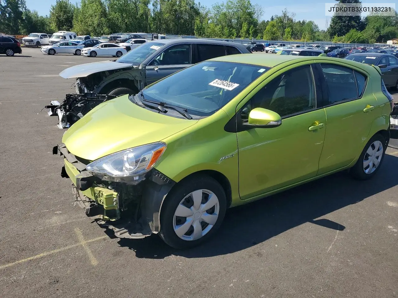 2016 Toyota Prius C Two VIN: JTDKDTB3XG1133231 Lot: 57264566