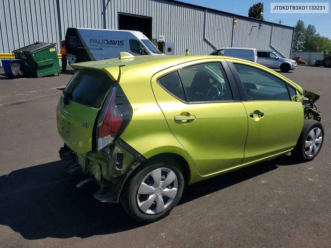 2016 Toyota Prius C Two VIN: JTDKDTB3XG1133231 Lot: 57264566