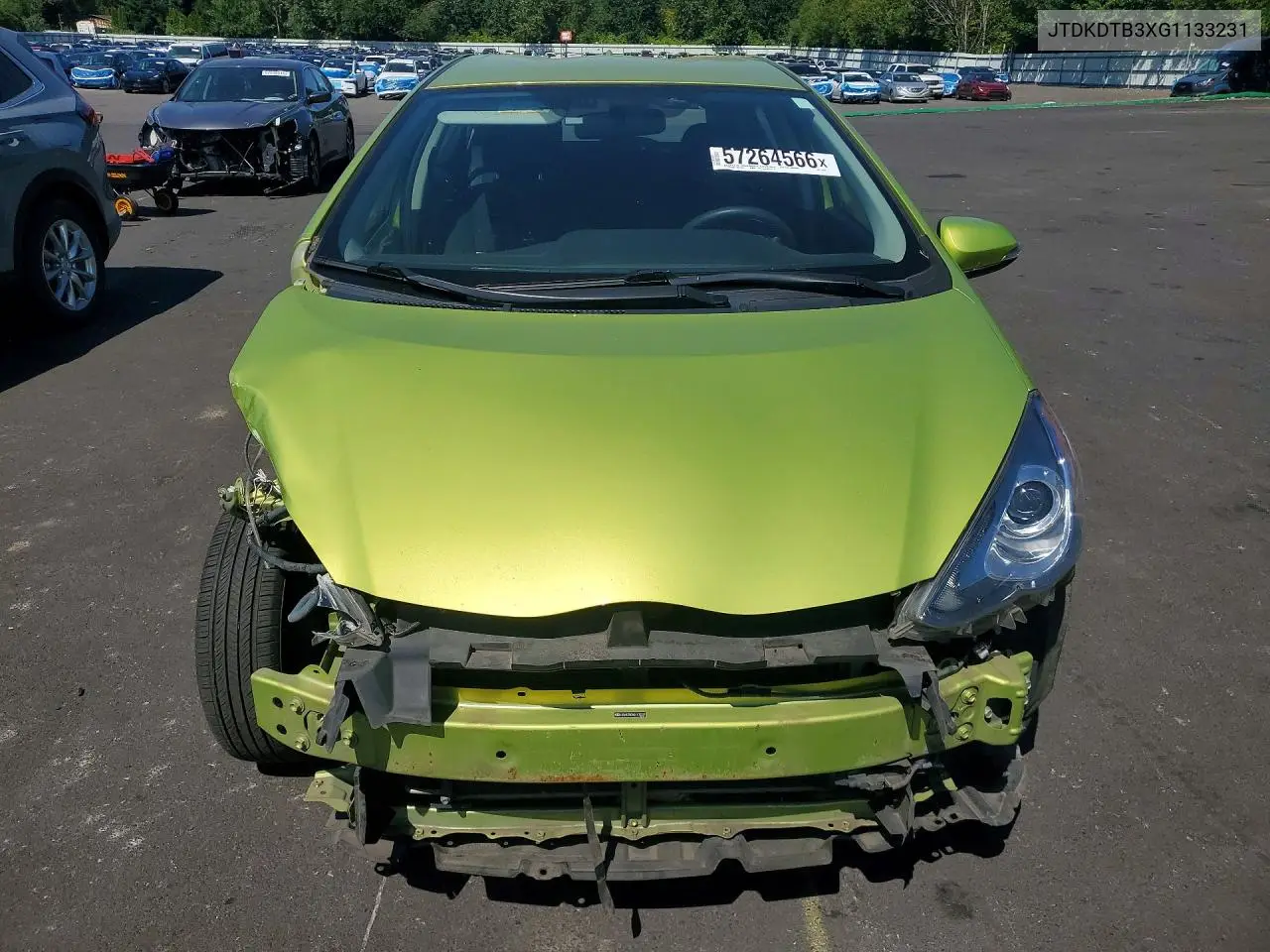 2016 Toyota Prius C Two VIN: JTDKDTB3XG1133231 Lot: 57264566
