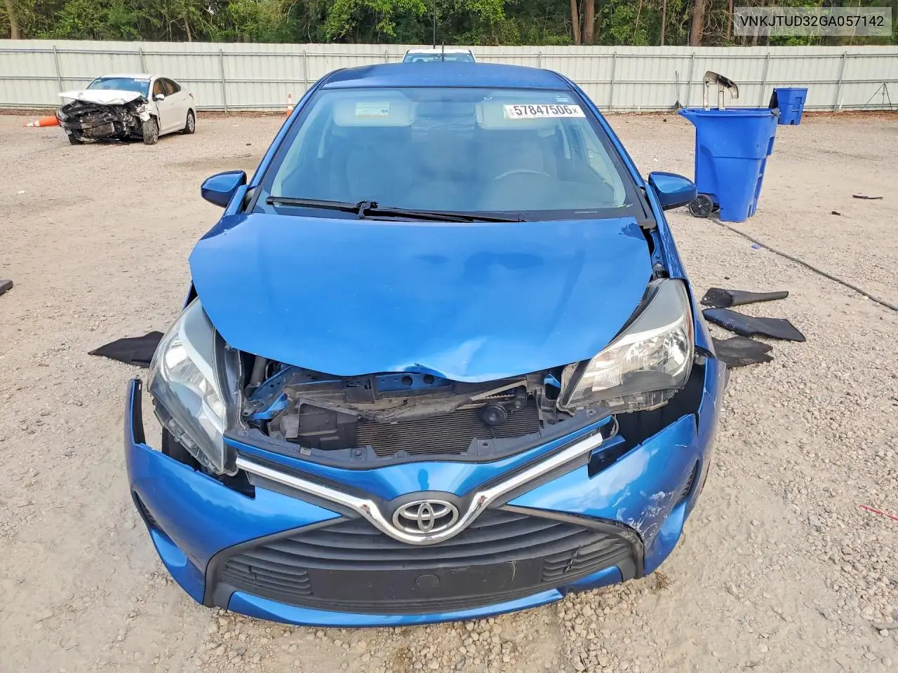2016 Toyota Yaris 3-Door L VIN: VNKJTUD32GA057142 Lot: 57847506