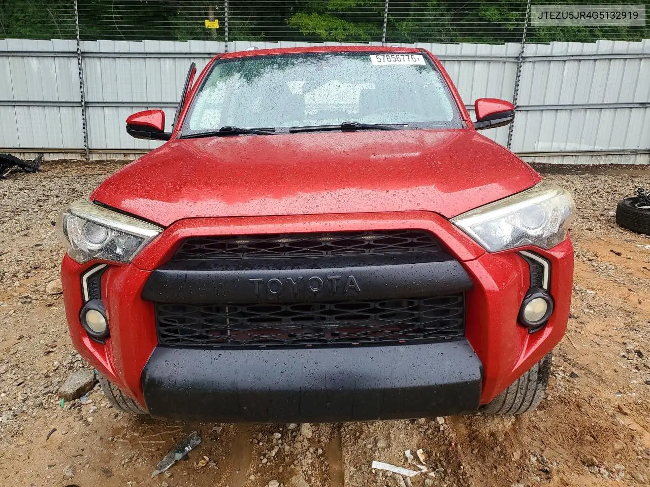 2016 Toyota 4Runner Sr5 Premium VIN: JTEZU5JR4G5132919 Lot: 57856776