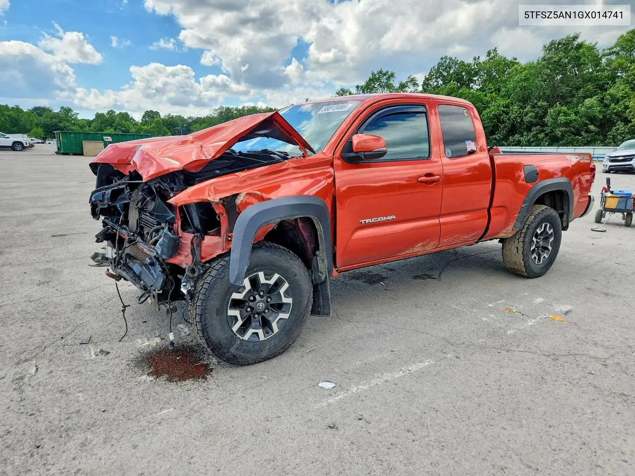 2016 Toyota Tacoma Trd Off-Road VIN: 5TFSZ5AN1GX014741 Lot: 58013406