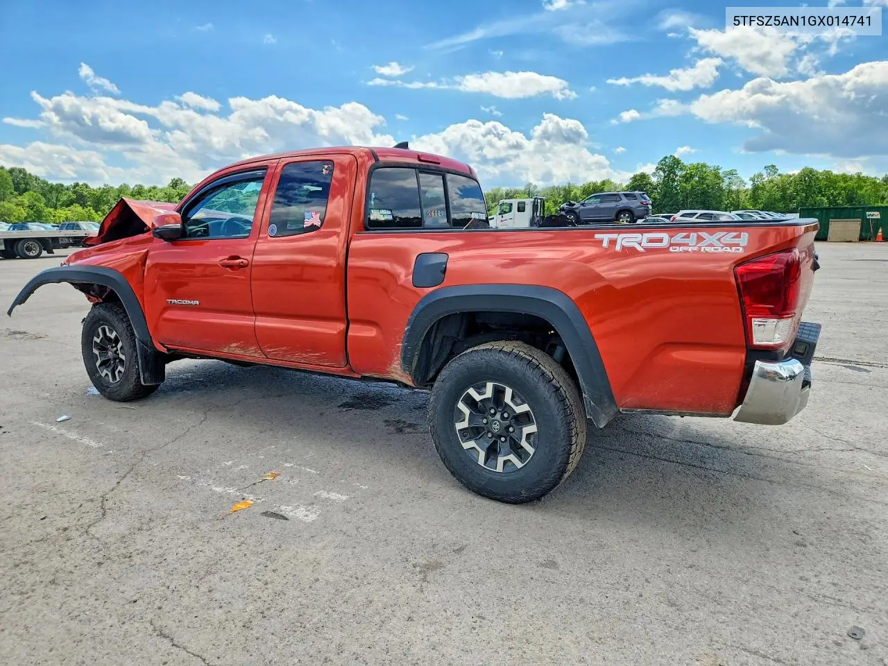 2016 Toyota Tacoma Trd Off-Road VIN: 5TFSZ5AN1GX014741 Lot: 58013406
