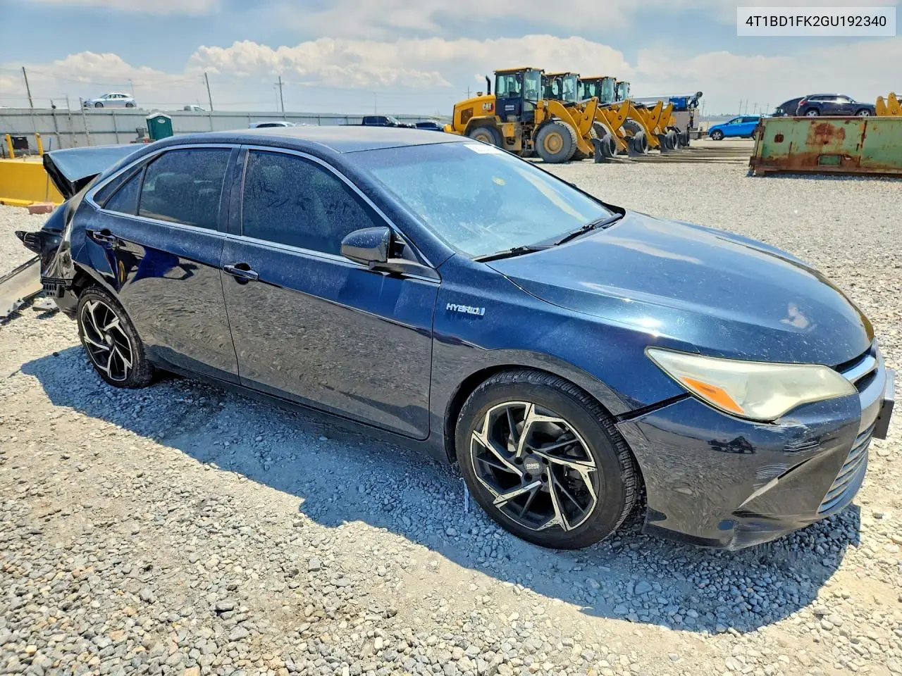 2016 Toyota Camry Hybrid Le VIN: 4T1BD1FK2GU192340 Lot: 58305416