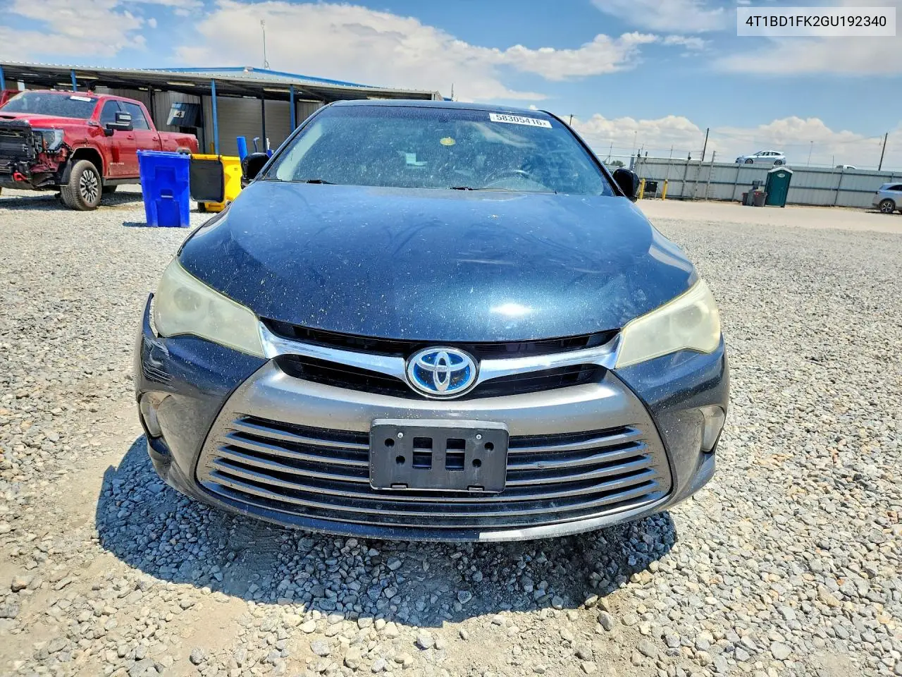 2016 Toyota Camry Hybrid Le VIN: 4T1BD1FK2GU192340 Lot: 58305416