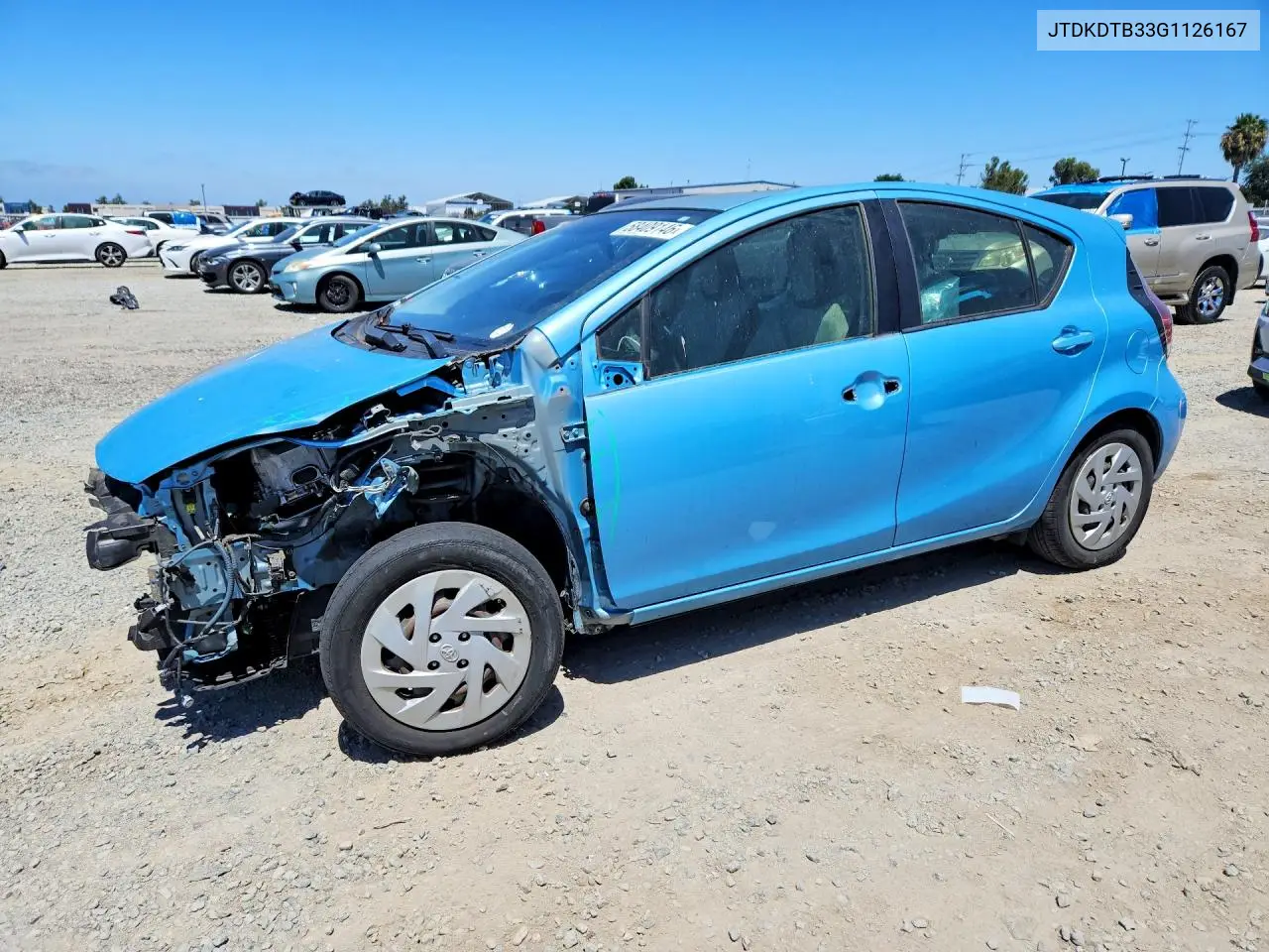 2016 Toyota Prius C One VIN: JTDKDTB33G1126167 Lot: 58409146