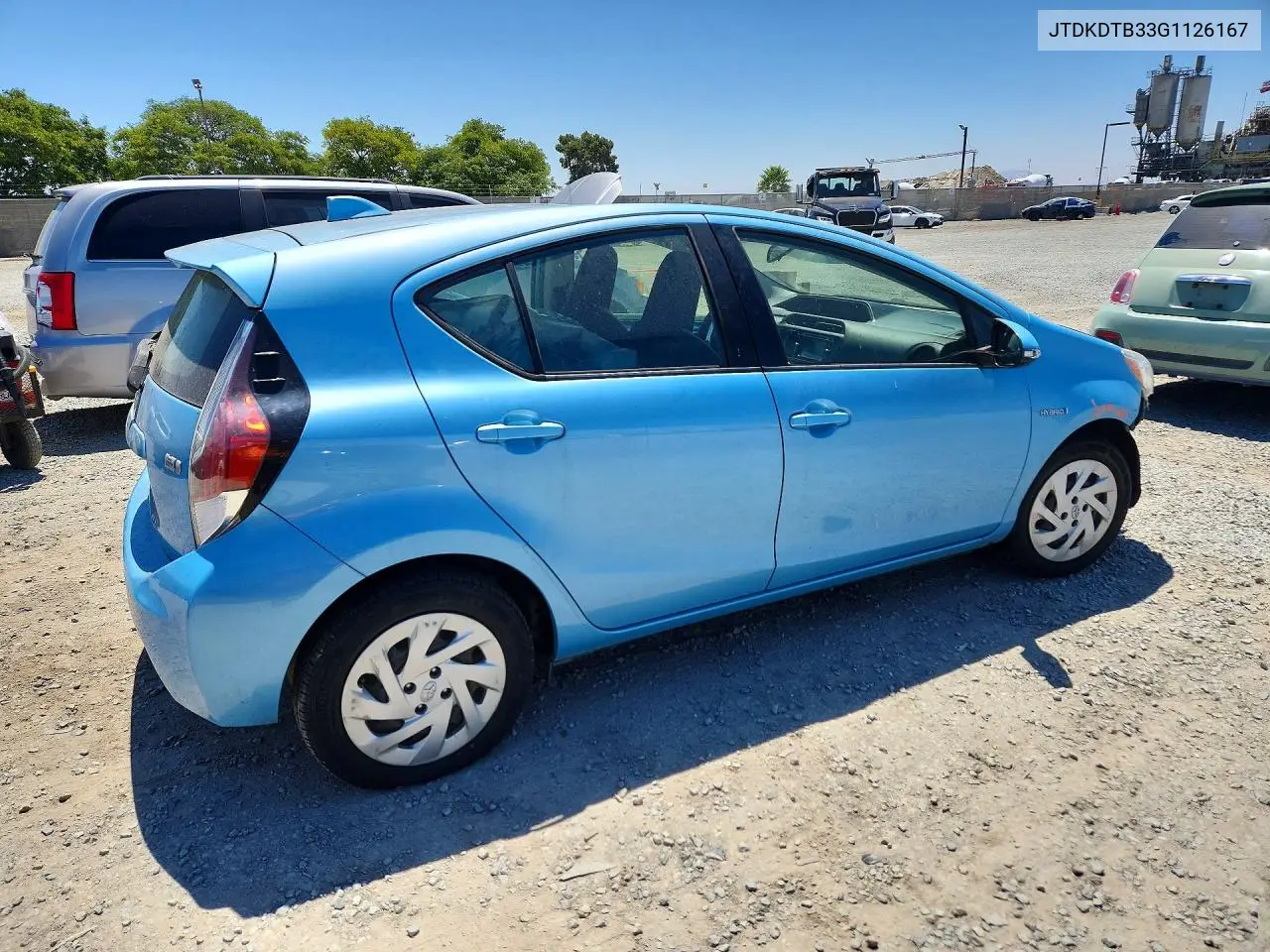 2016 Toyota Prius C One VIN: JTDKDTB33G1126167 Lot: 58409146