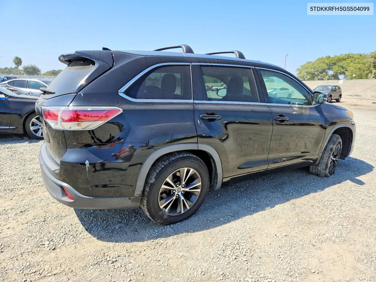 2016 Toyota Highlander Xle VIN: 5TDKKRFH5GS504099 Lot: 58476826