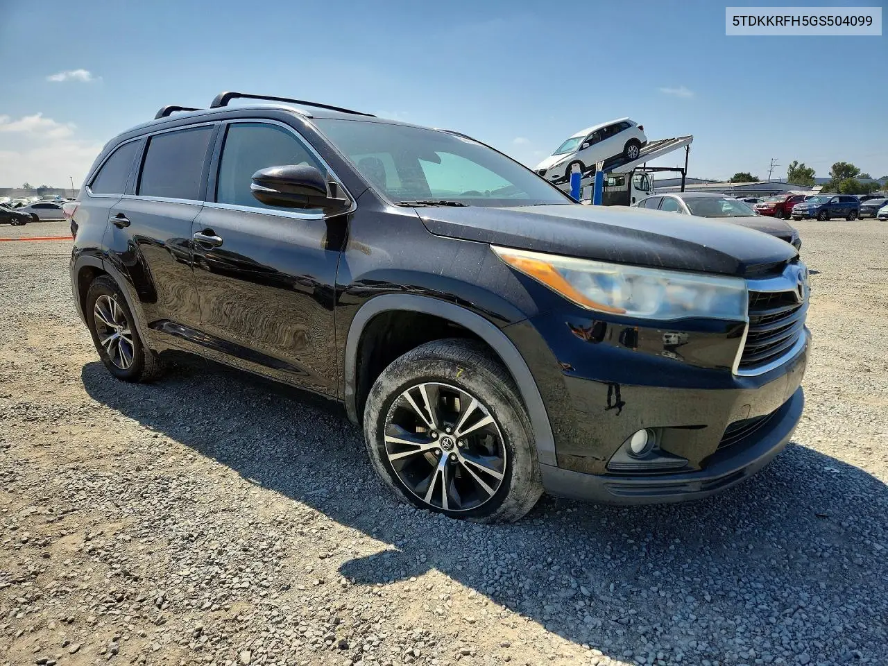 2016 Toyota Highlander Xle VIN: 5TDKKRFH5GS504099 Lot: 58476826