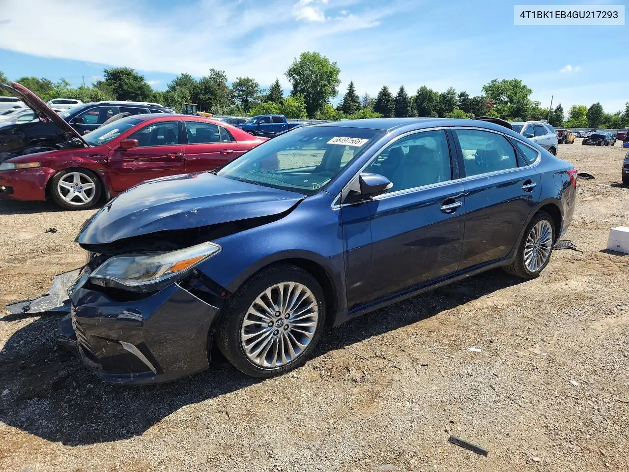 2016 Toyota Avalon Limited VIN: 4T1BK1EB4GU217293 Lot: 58497566