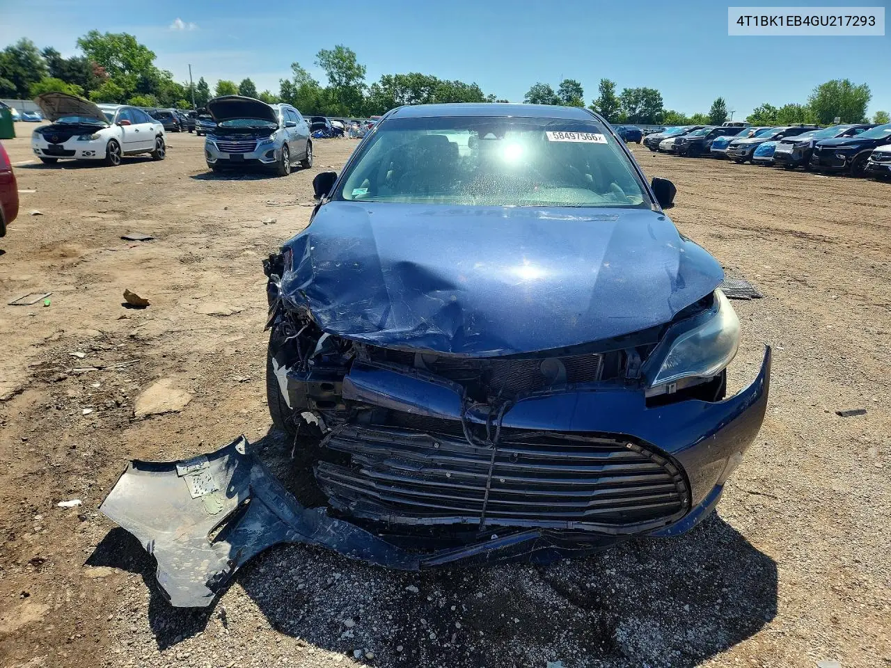 2016 Toyota Avalon Limited VIN: 4T1BK1EB4GU217293 Lot: 58497566